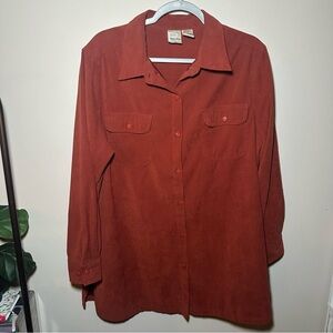 Roaman's Deep Collared Button Down Shirt Fall Wardrobe Staple Bundle Size Large